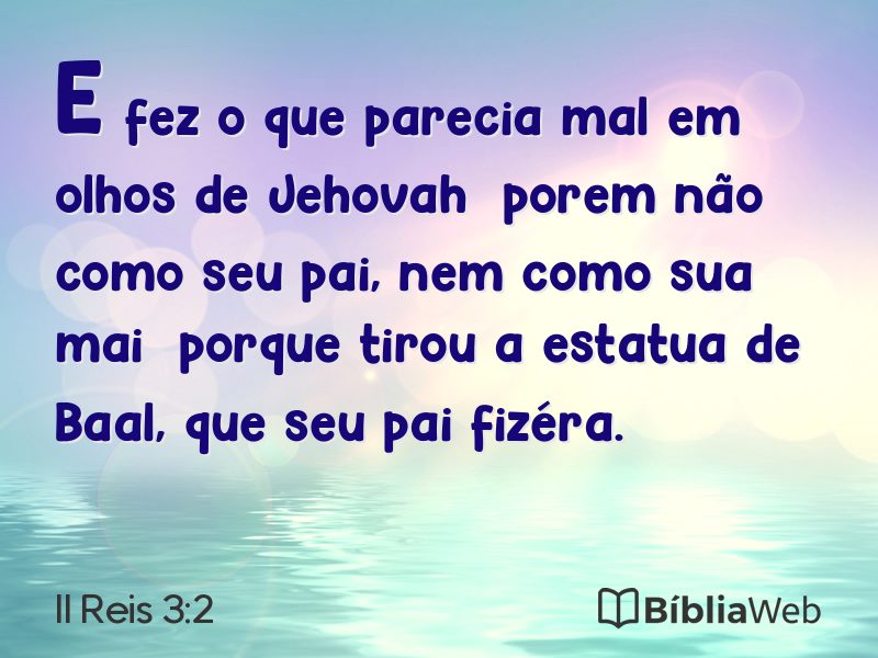 II Reis 3:2 em imagem para compartilhar