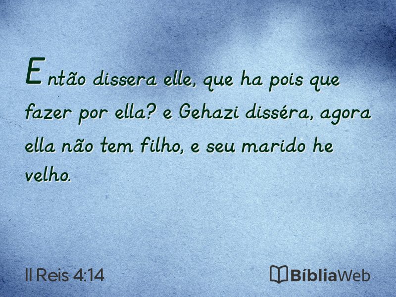 II Reis 4:14 em imagem para compartilhar