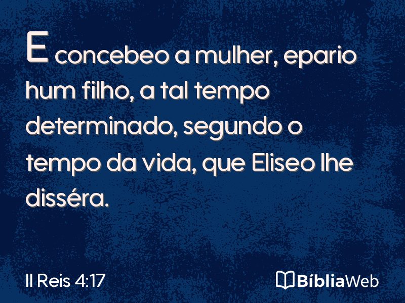 II Reis 4:17 em imagem para compartilhar