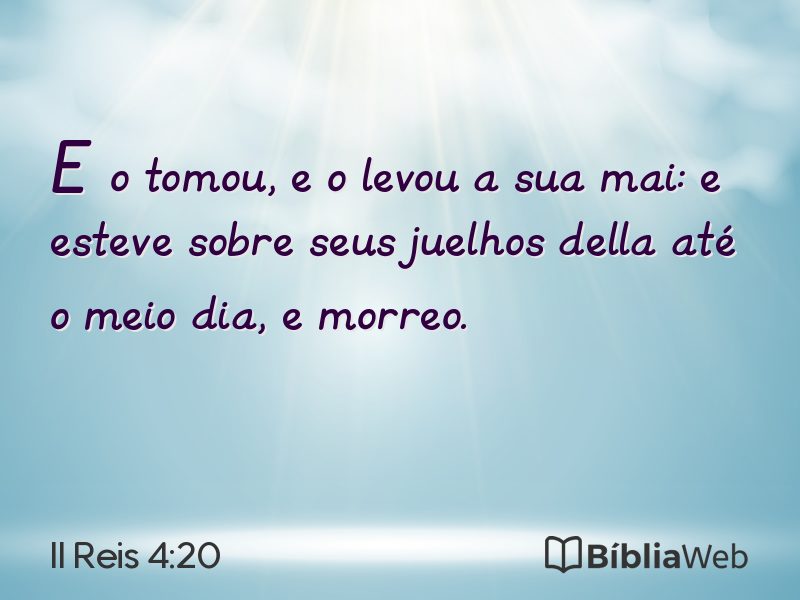 II Reis 4:20 em imagem para compartilhar