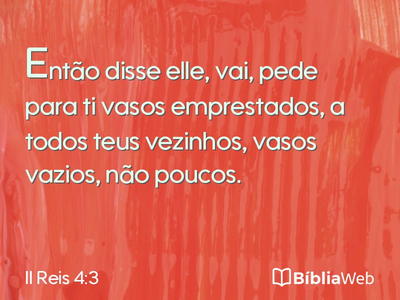 II Reis 4:3 em imagem para compartilhar