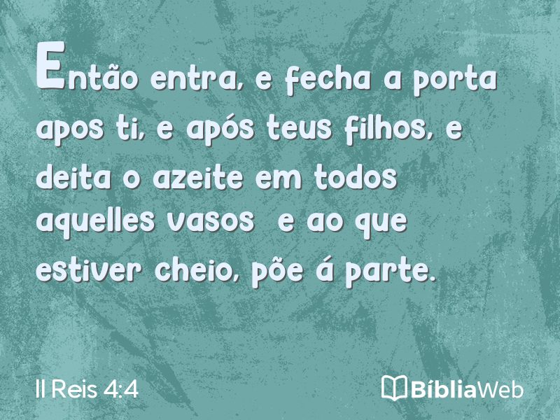 II Reis 4:4 em imagem para compartilhar