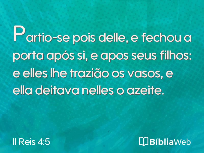 II Reis 4:5 em imagem para compartilhar