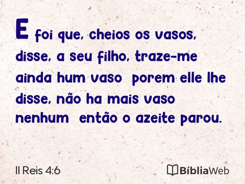 II Reis 4:6 em imagem para compartilhar