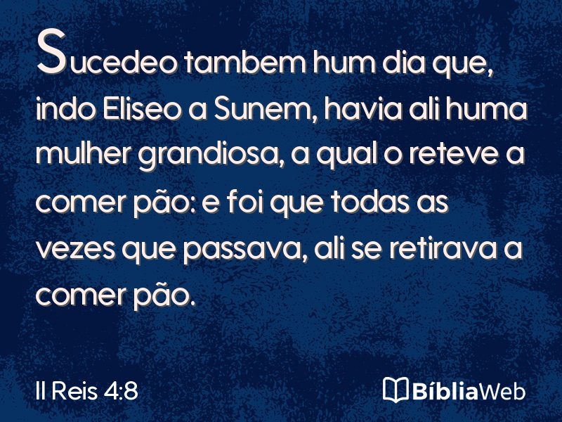 II Reis 4:8 em imagem para compartilhar