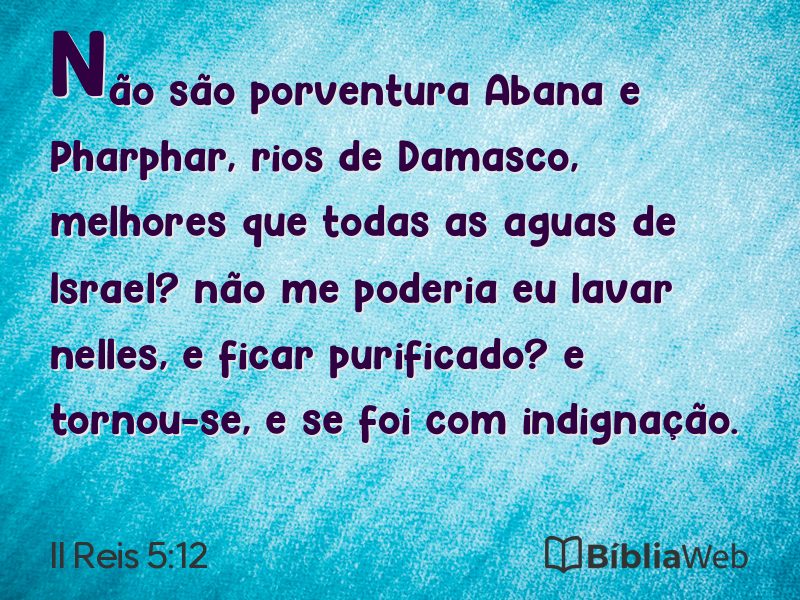 II Reis 5:12 em imagem para compartilhar