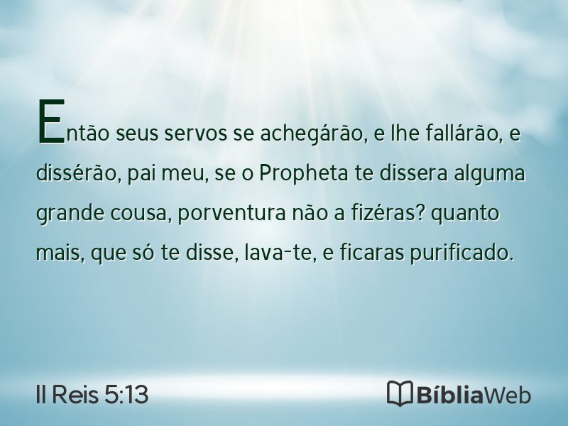 II Reis 5:13 em imagem para compartilhar