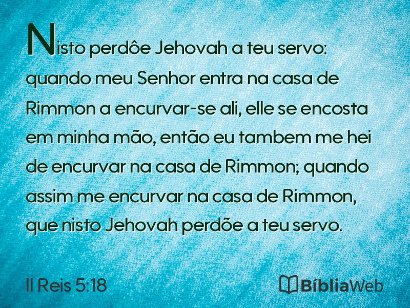 II Reis 5:18 em imagem para compartilhar