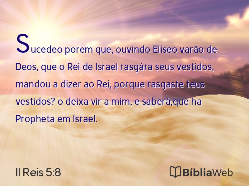 II Reis 5:8 em imagem para compartilhar