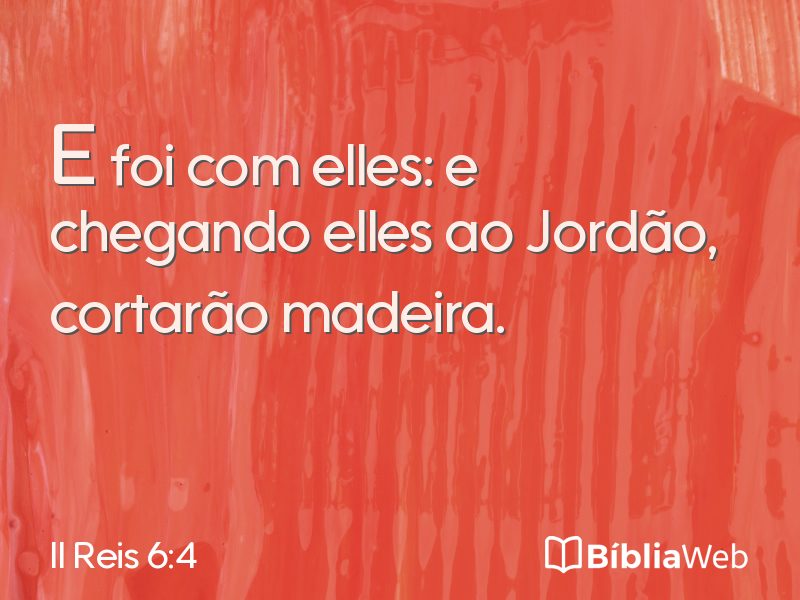 II Reis 6:4 em imagem para compartilhar