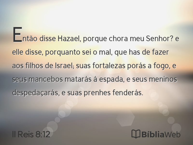 II Reis 8:12 em imagem para compartilhar