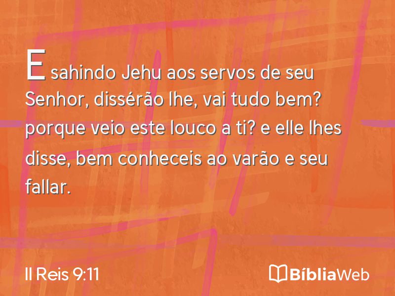 II Reis 9:11 em imagem para compartilhar