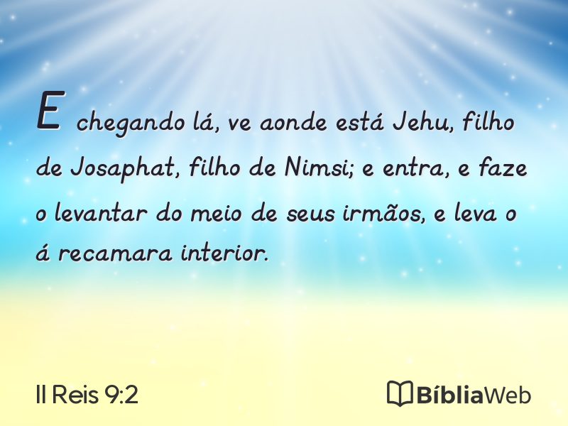 II Reis 9:2 em imagem para compartilhar