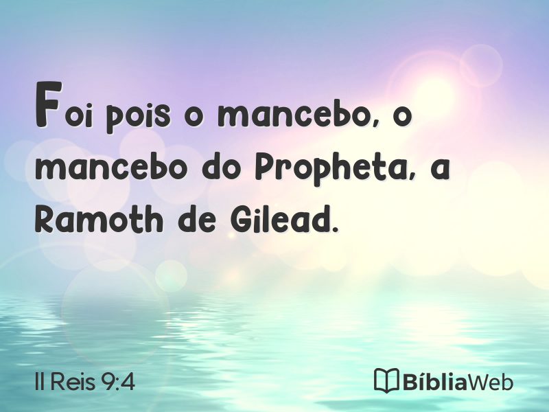 II Reis 9:4 em imagem para compartilhar