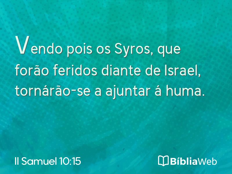 II Samuel 10:15 em imagem para compartilhar