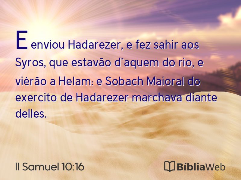 II Samuel 10:16 em imagem para compartilhar