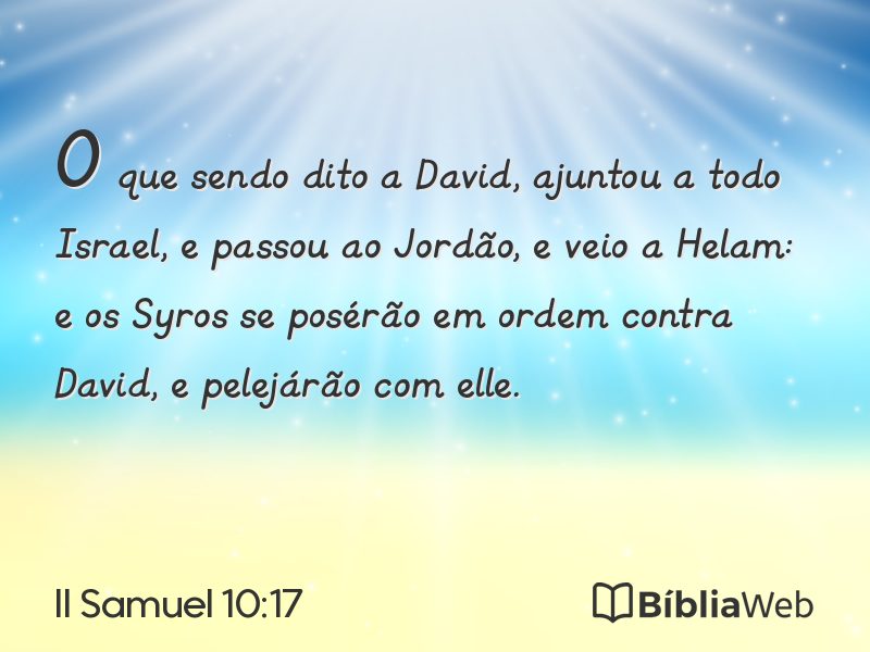 II Samuel 10:17 em imagem para compartilhar