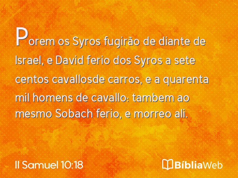 II Samuel 10:18 em imagem para compartilhar