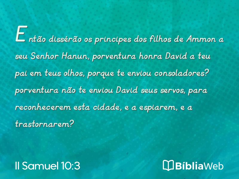 II Samuel 10:3 em imagem para compartilhar