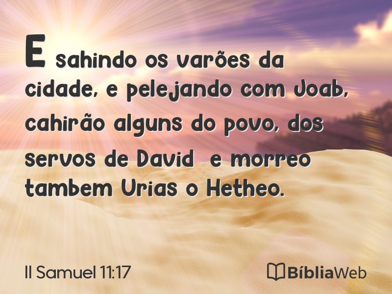 II Samuel 11:17 em imagem para compartilhar