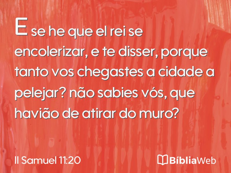 II Samuel 11:20 em imagem para compartilhar