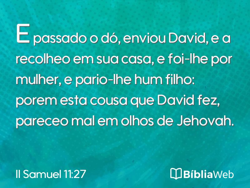 II Samuel 11:27 em imagem para compartilhar