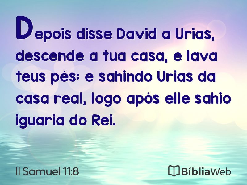 II Samuel 11:8 em imagem para compartilhar