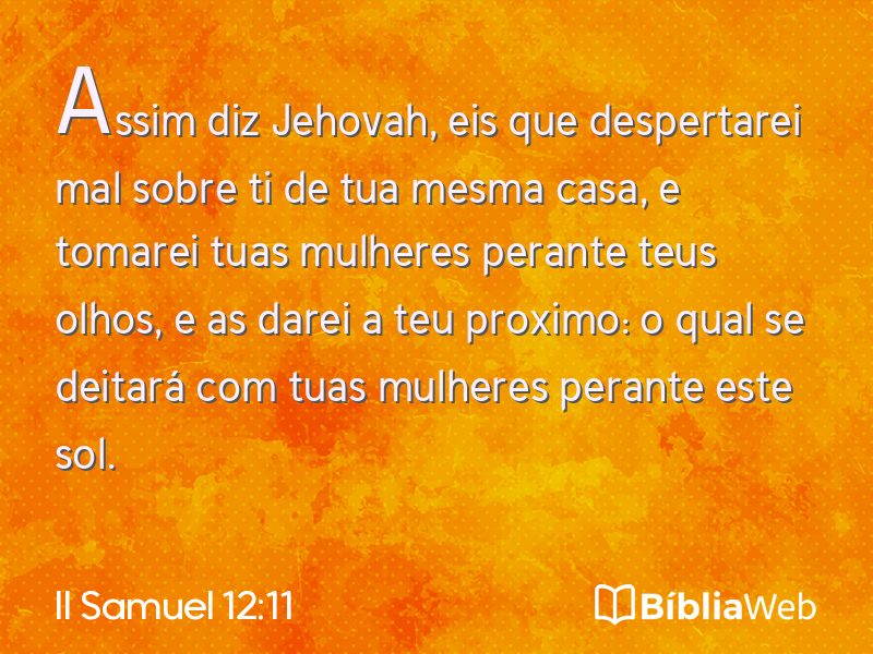 II Samuel 12:11 em imagem para compartilhar
