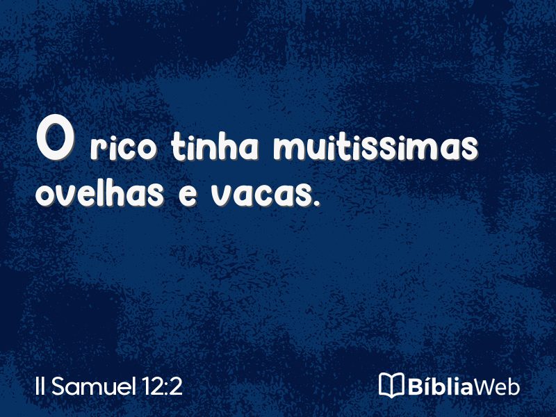 II Samuel 12:2 em imagem para compartilhar