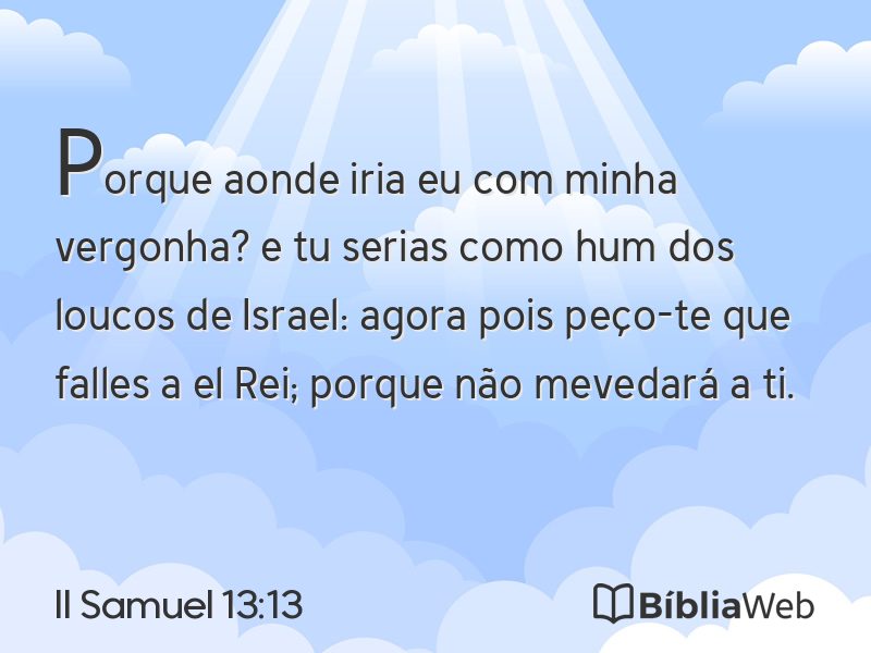 II Samuel 13:13 em imagem para compartilhar