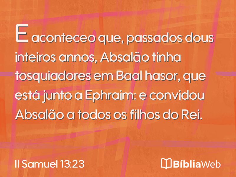 II Samuel 13:23 em imagem para compartilhar
