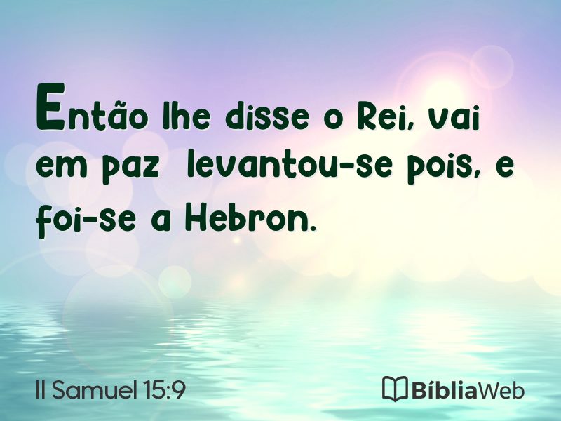 II Samuel 15:9 em imagem para compartilhar