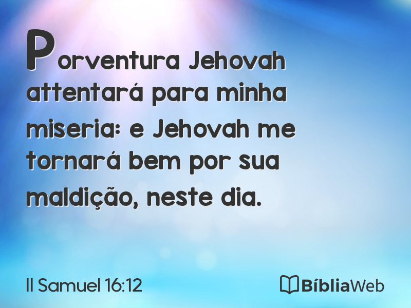 II Samuel 16:12 em imagem para compartilhar