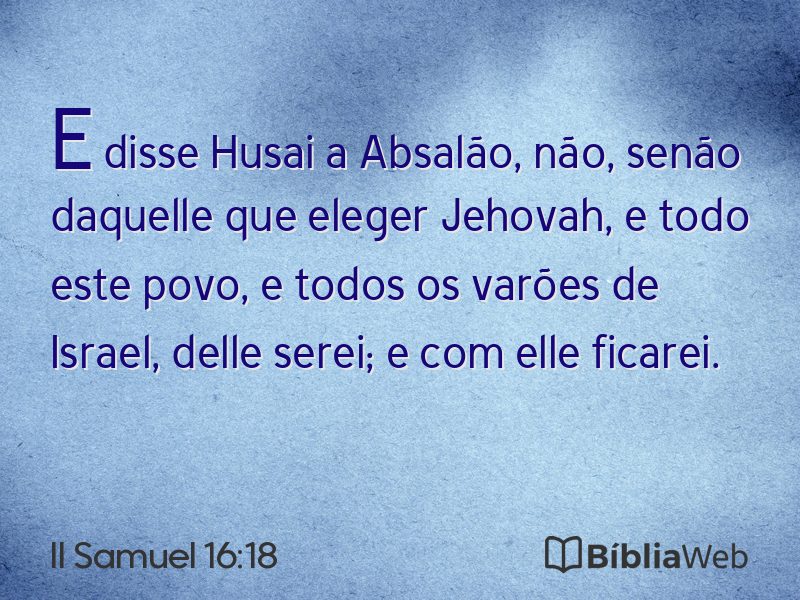 II Samuel 16:18 em imagem para compartilhar