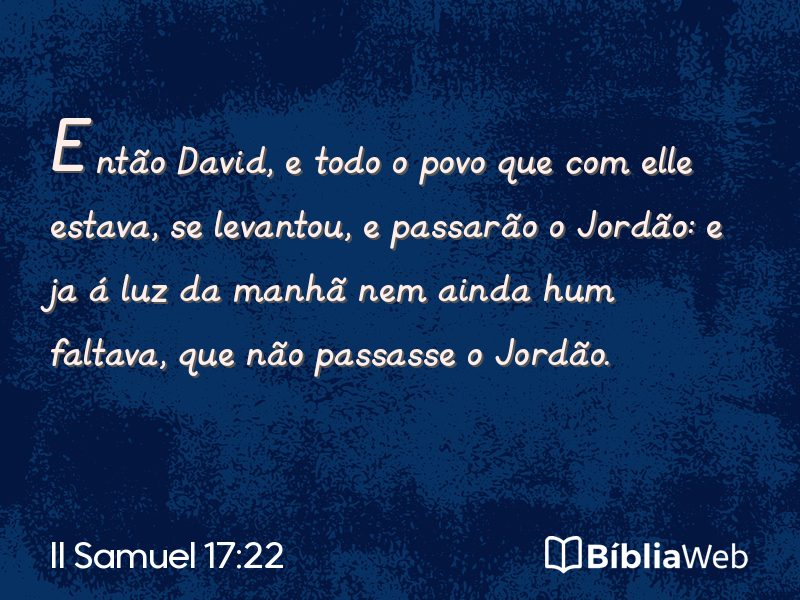II Samuel 17:22 em imagem para compartilhar
