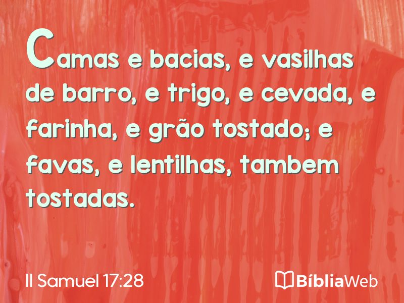 II Samuel 17:28 em imagem para compartilhar
