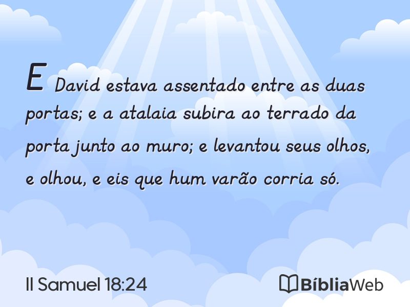 II Samuel 18:24 em imagem para compartilhar