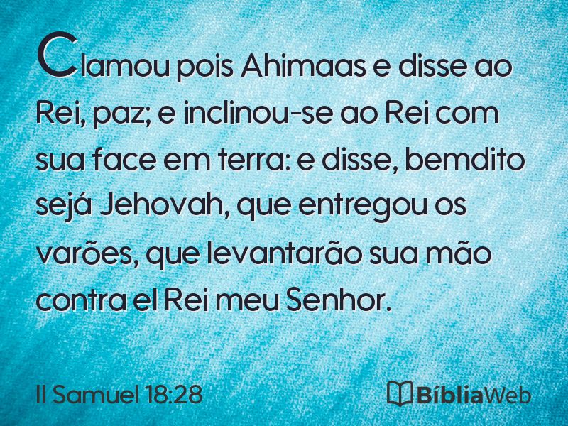 II Samuel 18:28 em imagem para compartilhar