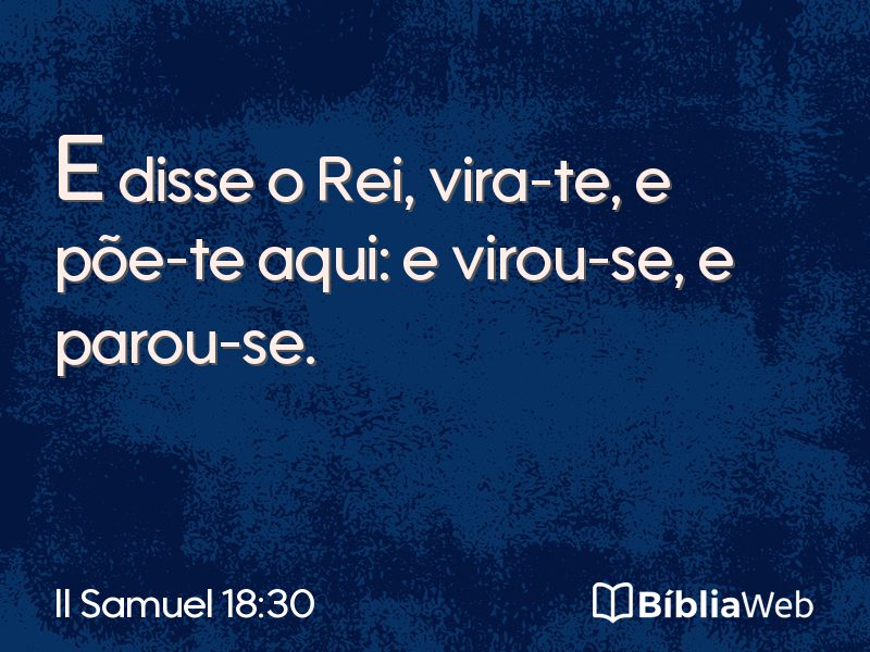 II Samuel 18:30 em imagem para compartilhar
