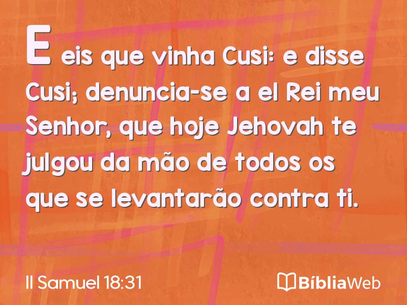 II Samuel 18:31 em imagem para compartilhar
