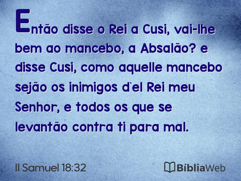 II Samuel 18:32 em imagem para compartilhar