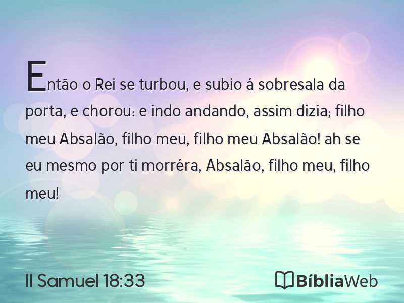 II Samuel 18:33 em imagem para compartilhar