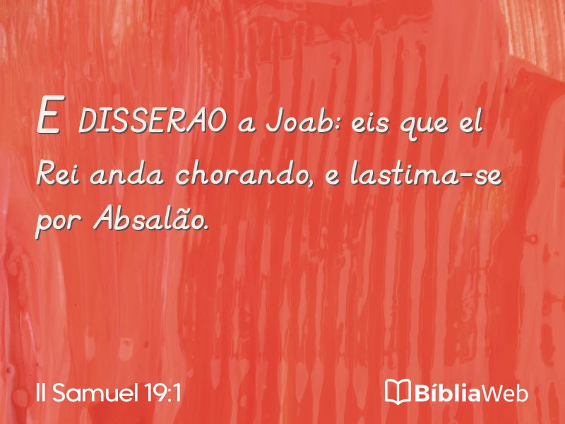 II Samuel 19:1 em imagem para compartilhar