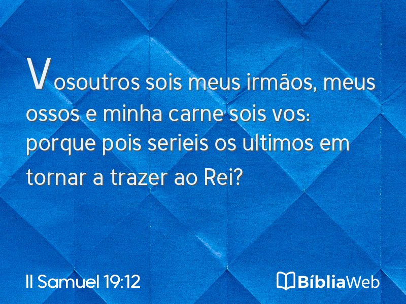 II Samuel 19:12 em imagem para compartilhar