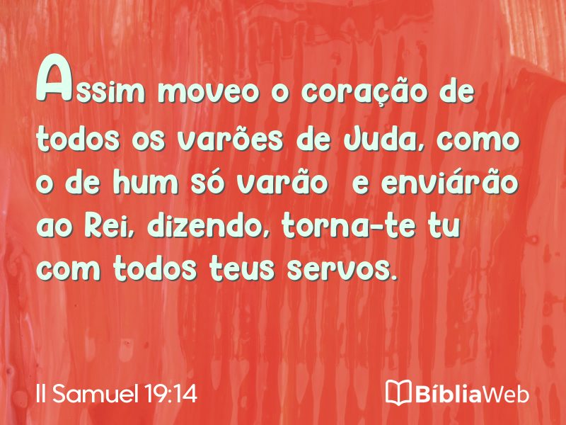 II Samuel 19:14 em imagem para compartilhar