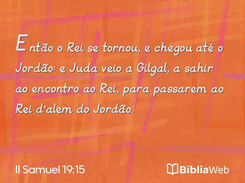 II Samuel 19:15 em imagem para compartilhar