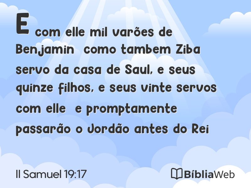 II Samuel 19:17 em imagem para compartilhar