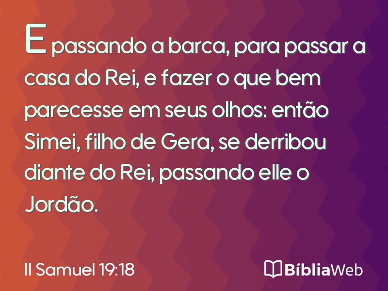 II Samuel 19:18 em imagem para compartilhar