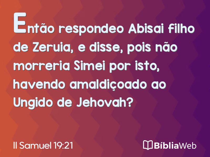 II Samuel 19:21 em imagem para compartilhar