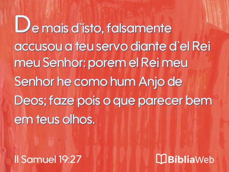 II Samuel 19:27 em imagem para compartilhar
